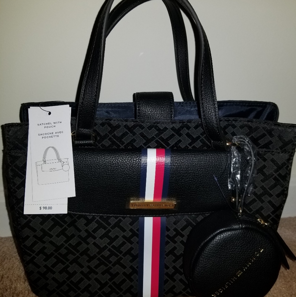 Tommy Hilfiger satchel with pouch